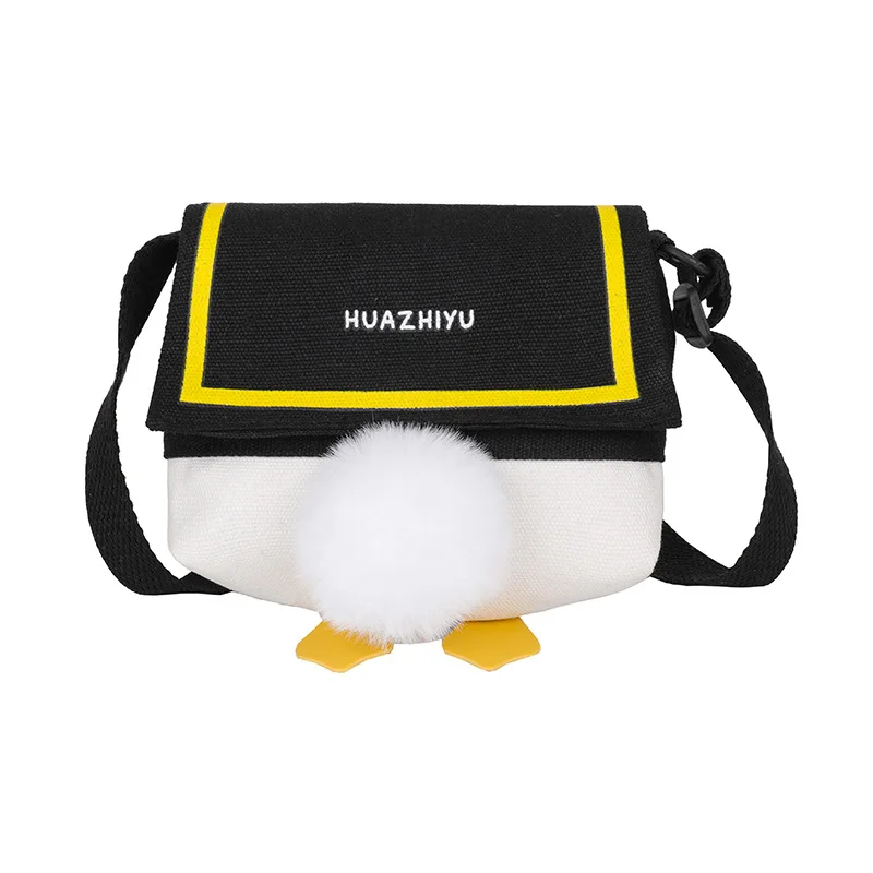 

Симпатичная Холщовая Сумка с мультяшным помпоном, модная сумка-мессенджер через плечо для девушек, модная женская сумка через плечо, женски...