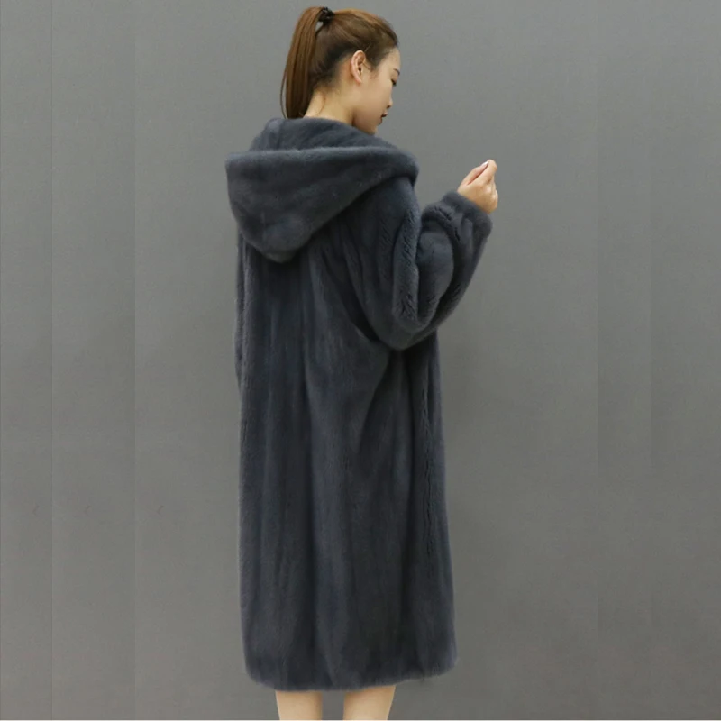 Новое пальто из искусственного меха норки для осени и зимы-это повседневное