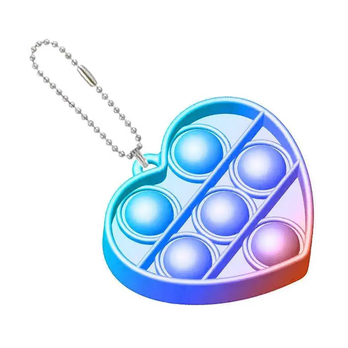 

Mini Push Bubble Sensory Toy Key Chain Autism Needs Squishy Stress Reliever Toys Adult Child Funny Anti-stress Fidget