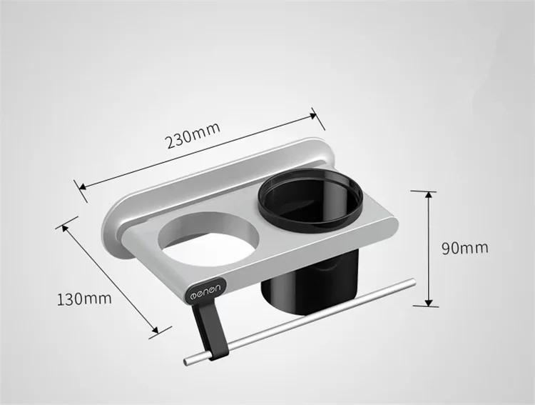 

Bathroom Shelf in Bathroom Storage Hair Dryer Holder Towel Holder Bathroom Organizer Towel Rack Wall Mounted Rack