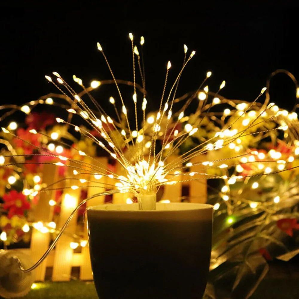 

Светодиодная лента HYMELA, подвессветильник гирсветильник с фейерверком, 3 режима дистанционного управления