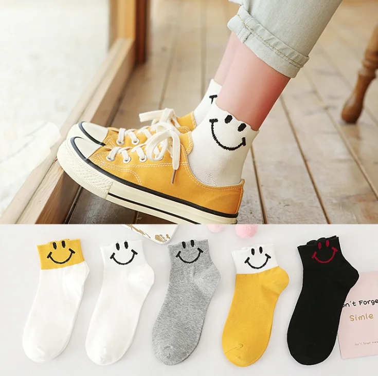 Justin Same paragraph drew smiley/носки для мужчин и женщин спортивные носки пара хлопковых