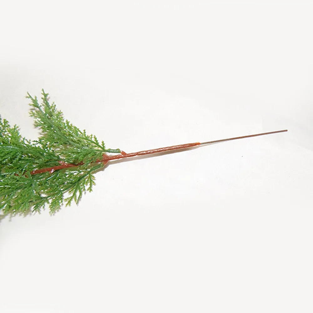 

10pcs Green Artificial Leaves Branch Simulation Balcony Micro Landscape Decor