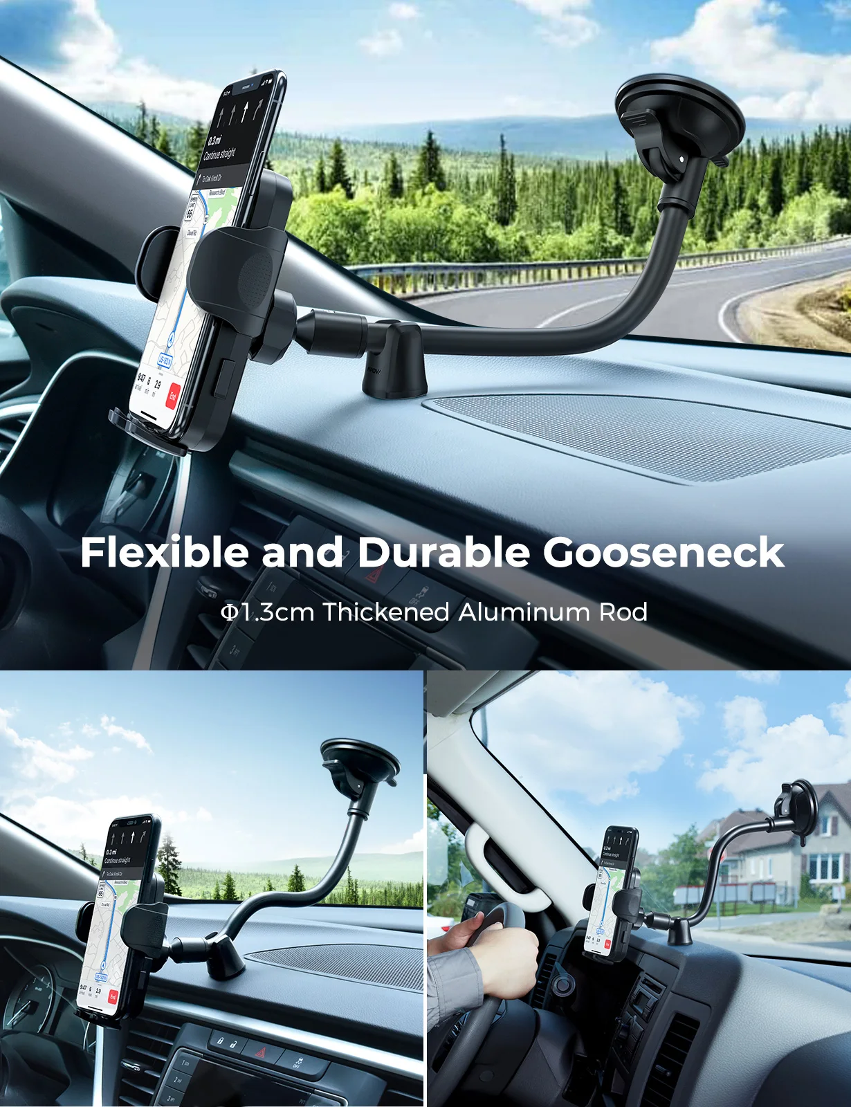 MPOW CA159 усовершенствованный длинный держатель для телефона с гусиной шеей