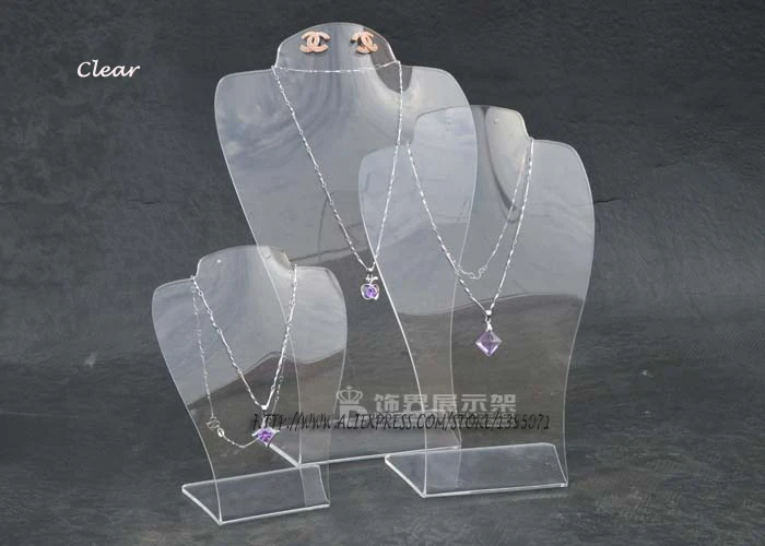 

High Quality Acrylic Necklace Display Mannequin Jewelry Display Rack Earring Holder Model Showcase