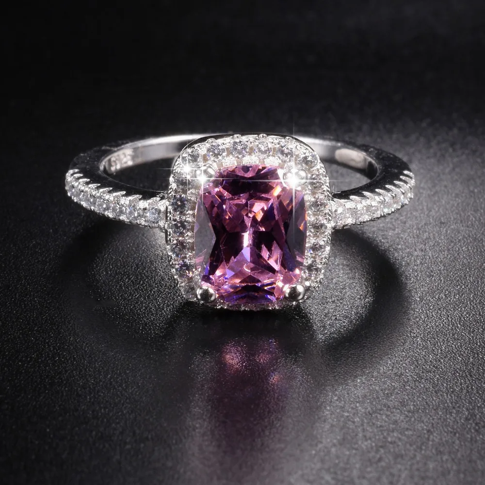 Промо Акция! 7 $ Настоящее твердое 100% Стерлинговое Серебро 925 пробы свадебные