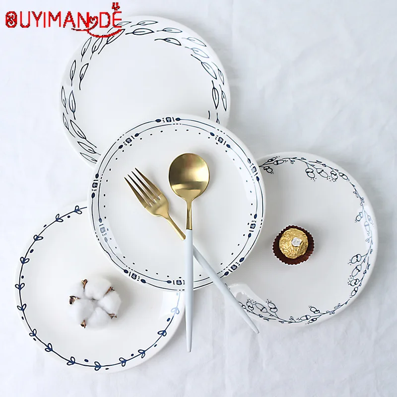 Скандинавская керамическая тарелка Бытовая Посуда для отеля Западная стейка