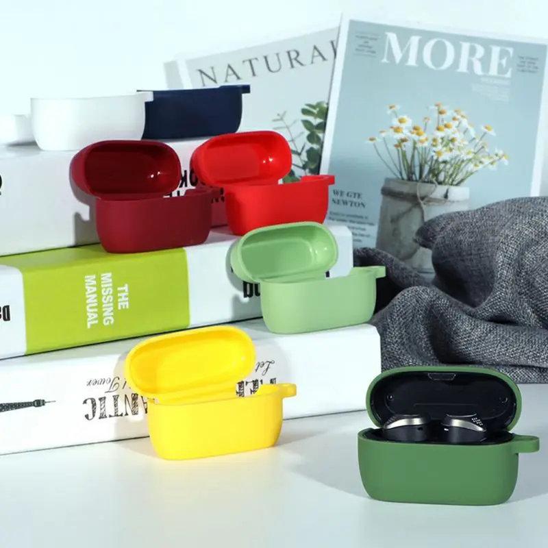 Мягкий силиконовый чехол для наушников противоударный защитный ДЛЯ Jabra Elite Active 75t