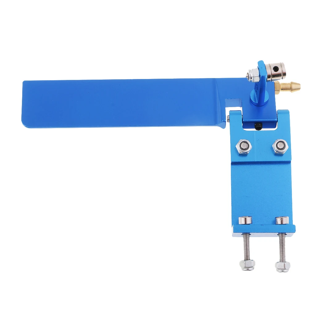 

2x RC Boat Aluminium Alloy 95mm Metal Suction Water Rudder For Remote Control RC Boats CNC Parts Blue