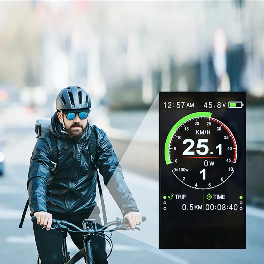 Помеха на цветном подсветочном дисплее, уведомление о воздействии, велосипед с электрическим приводом для активного отдыха на открытом воздухе, мотор среднего привода для велосипеда с функцией регулировки скорости на шестернях, простое использование.