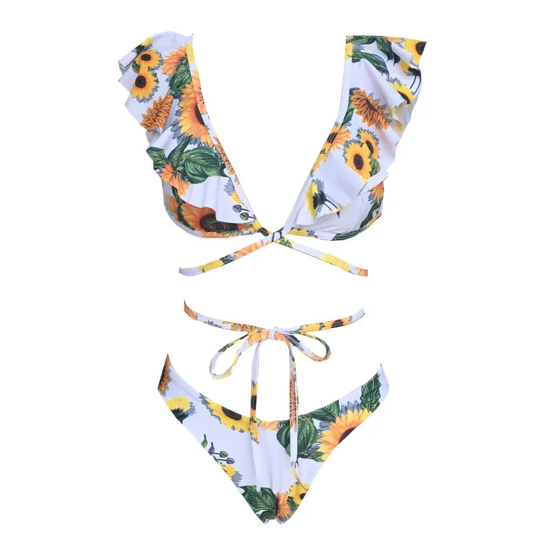 2021 Модная женская сексуальная комбинация с подкладкой на груди комплект бикини