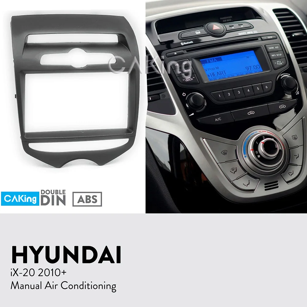 Автомобильная фасция с двойным Din Радио панель для 2010 + HYUNDAI iX 20 ix20 (ручная A/C)