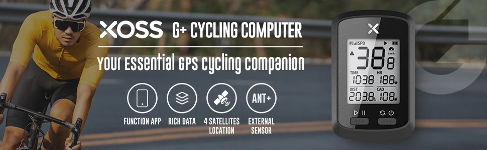 XOSS велосипедный компьютер G+ беспроводной gps Спидометр Водонепроницаемый дорожный велосипед MTB велосипедный Bluetooth ANT+ с каденцией Велоспорт