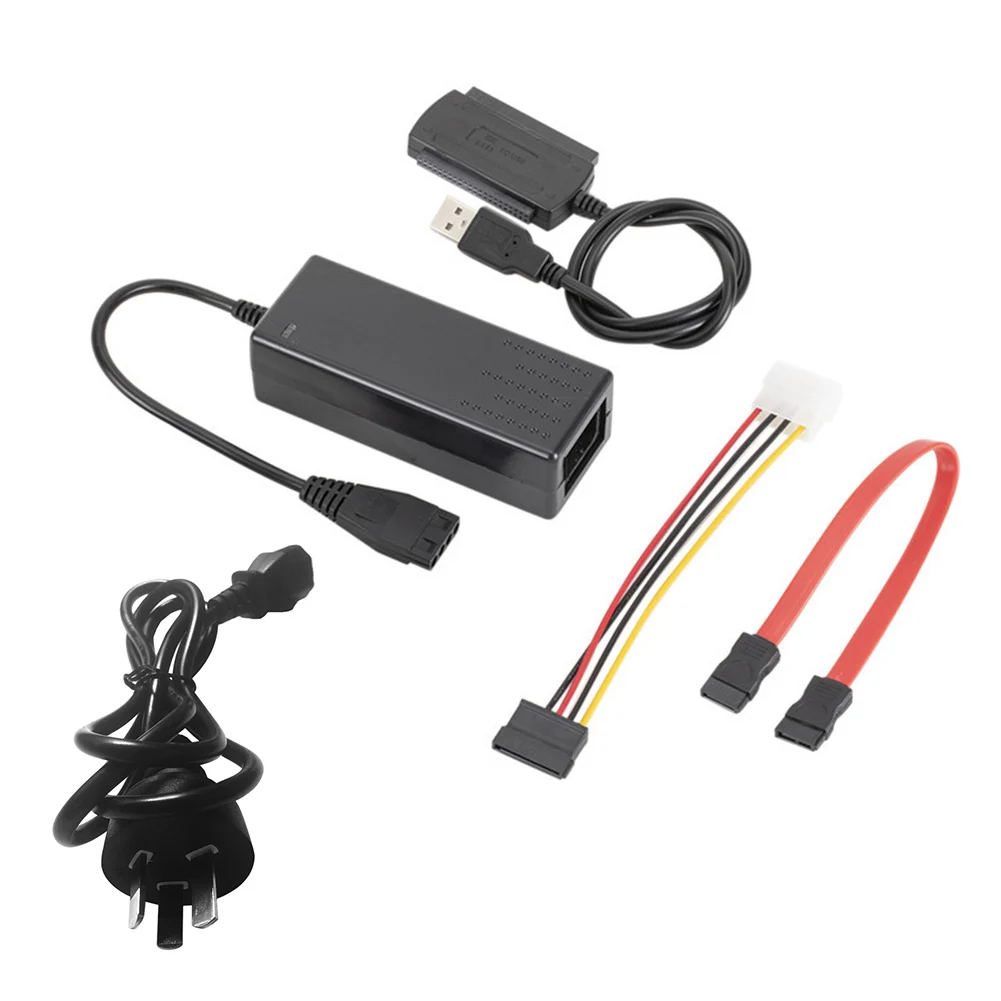 

USB to IDE/SATA Cable Adapter 2.5/3.5 inch Hard Disk Drive SSD USB 2.0 to SATA PATA IDE Converter Cable for PC