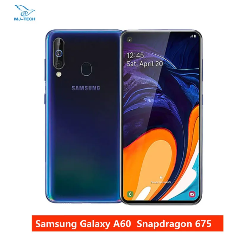 Samsung Galaxy A60 смартфон с 6 3 дюймовым дисплеем восьмиядерным процессором Snapdragon 675 ОЗУ