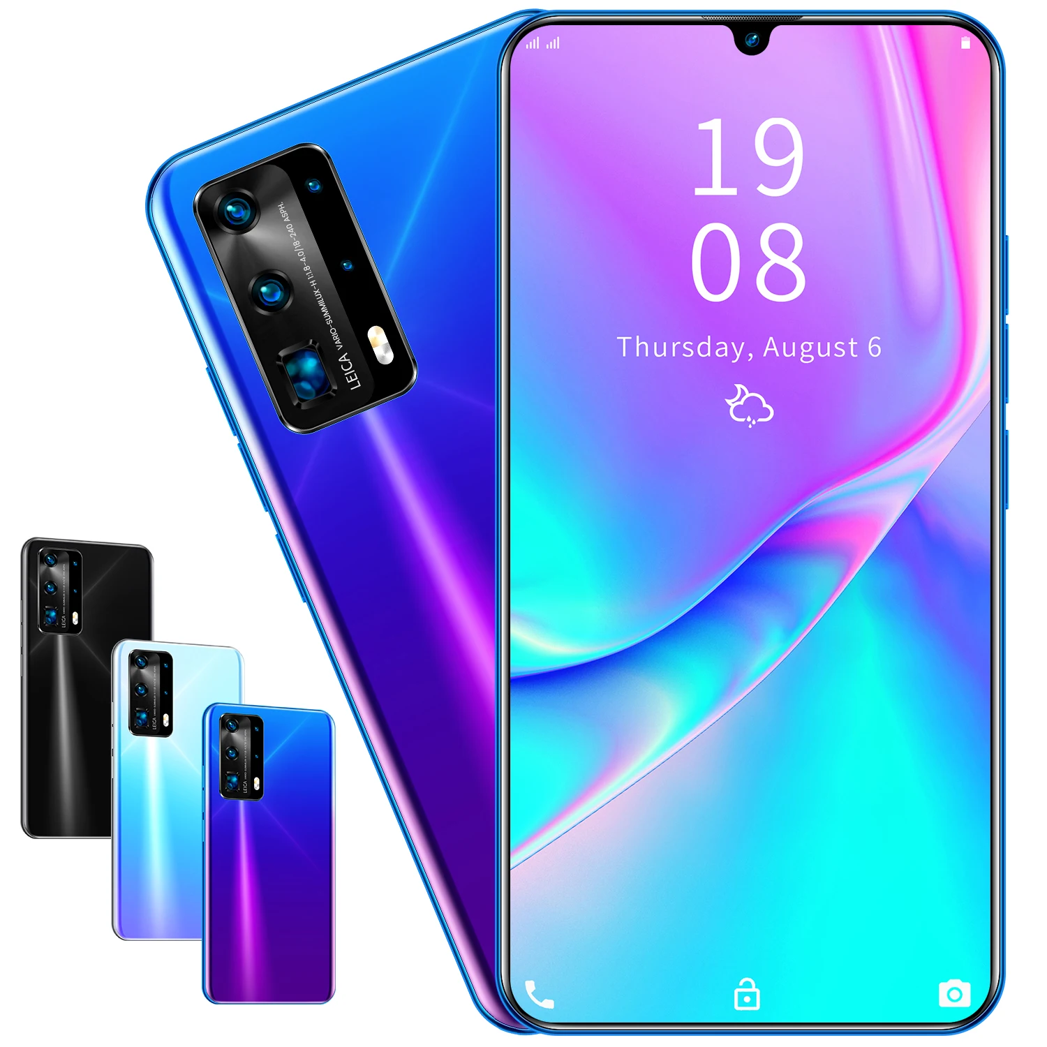 Tel&eacute;fono Inteligente 5G P40 Pro, pantalla de 7,5 pulgadas, 512GB + 12GB, SIM Dual, Bater&iacute;a grande de 6800mAh, c&aacute;mara HD de 16 + 32MP, 4G, 5G, 2021-5
