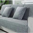 Чехол для дивана из утолщенной бархатной ткани, нескользящее покрытие для сиденья, Европейское покрытие для дивана, полотенце для украшения гостиной
