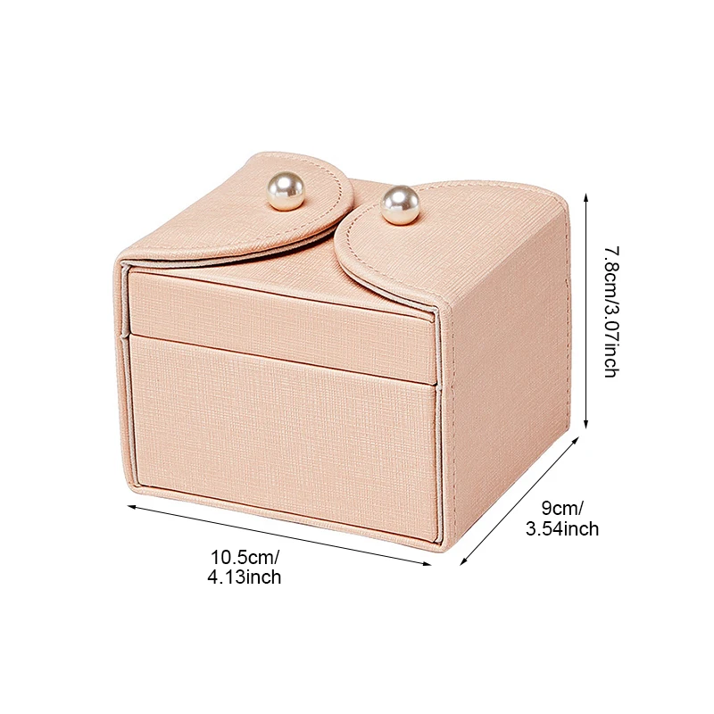 Fashion Travel Magnet Dark Buckle Jewelry Storage Box Nail Ring Earrings Organizer Bracelet Watch Collection Case Accessories