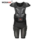 Комплект защитных набедренных суставов для мотоцикла WOSAWE, бронированная защита для тела, снаряжение для скейтборда, мотокросса, кроссового велосипеда, защита на плечи для взрослых