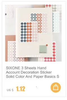 SIXONE 1 шт Ins креативные милые мини-наклейки выражение улыбающегося лица пакет телефон стикер s руководство Материал декоративная наклейка