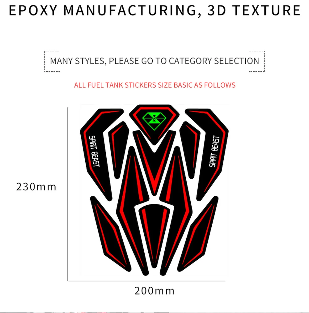 Наклейка на топливный бак для мотоцикла SPIRIT BEAST наклейка индийского HUSABERG Aprilia BMW KTM