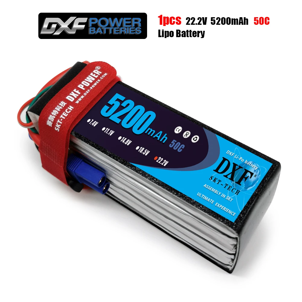 DXF мощность 22 2 в 5200 мАч 50C Макс 100C игрушки и хобби для моделей вертолетов RC