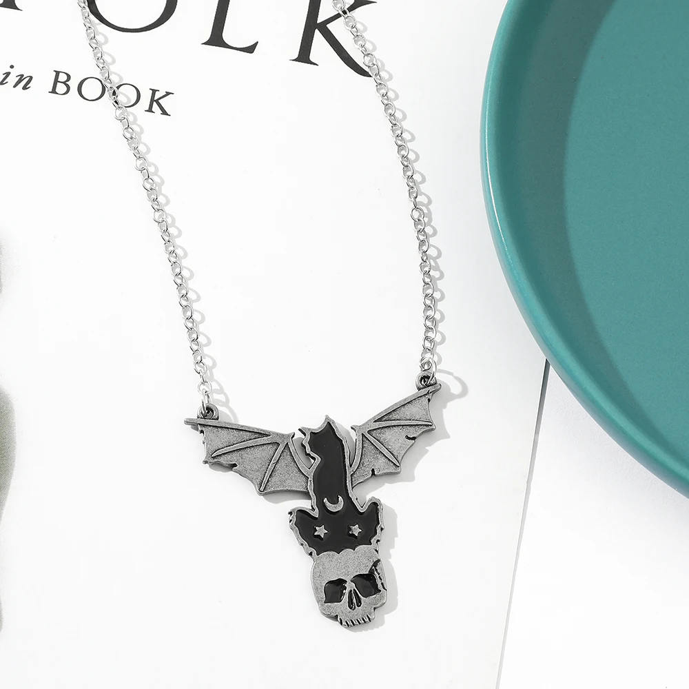 Готическая цепочка на голову с черепом ожерелье для мужчин и женщин простые
