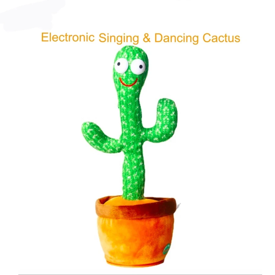 

Кактус-качалка танцующие Забавные игрушки Кактус байла светящиеся электронные игрушки подарок для детей плюшевая игрушка из трикотажной ткани