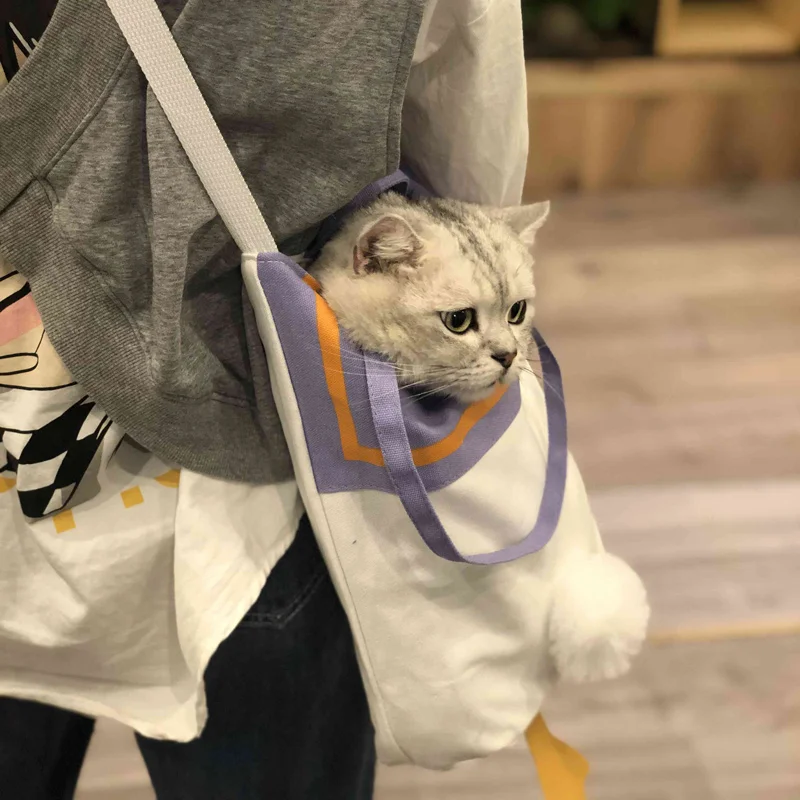 

Spring and Summer Cat Bag Outdoor Travel Backpack For Cat Breathable Portable Carrier Bag Small Dog Shoulder Bag Pet Supplies
