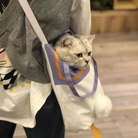 spring and summer cat bag outdoor travel backpack for cat breathable portable carrier bag small dog shoulder bag pet supplies