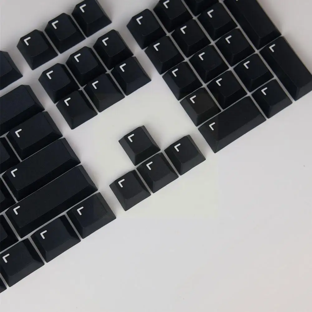 

1 Set Gmk Black Pixel Caps Pbt Dye Sublimation Caps Profile Cap For Gh60; Gk61; Gk64; 68; 84; 87; 96; 980; 104 B1h5