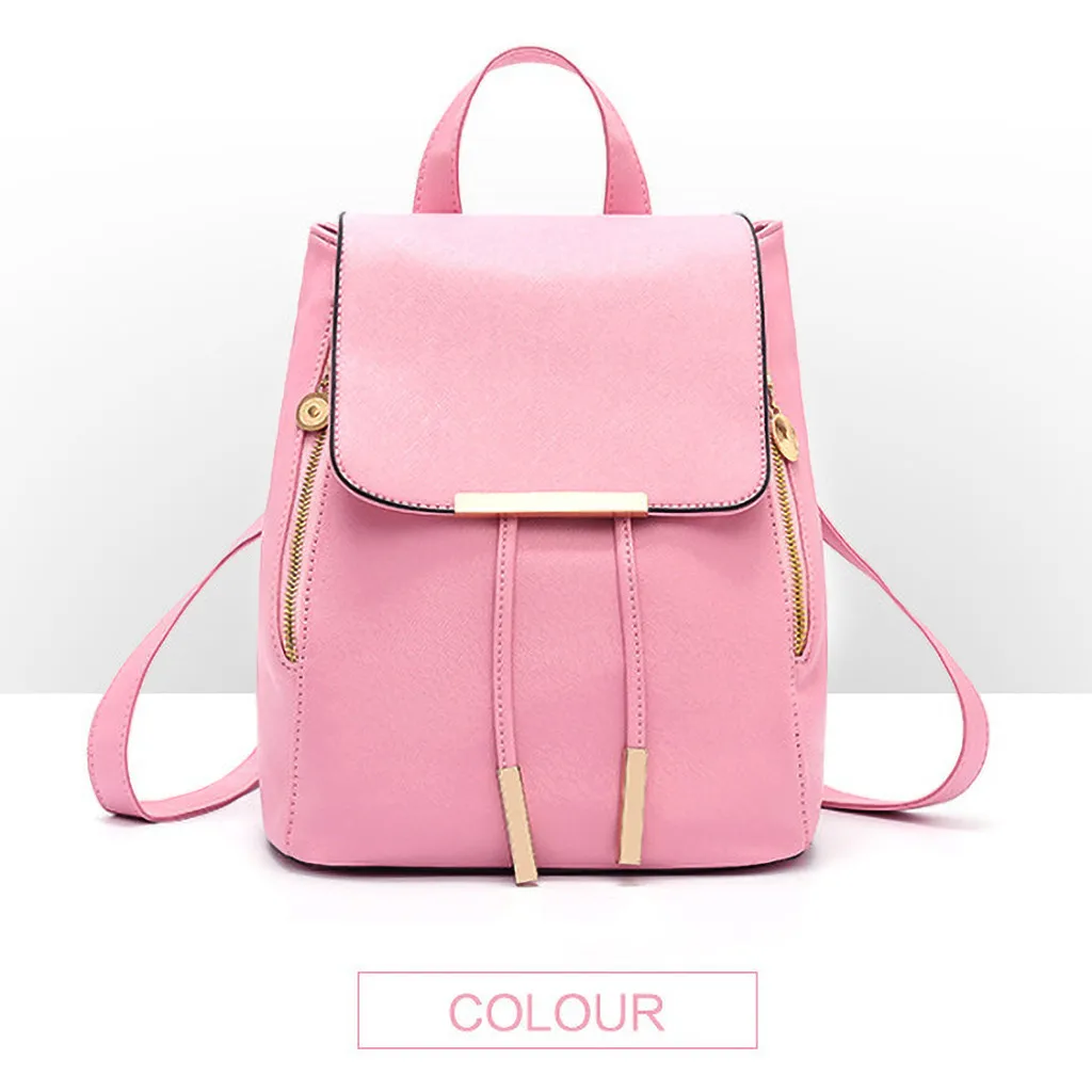 Рюкзак из искусственной кожи для девочек школьная сумка винтажный женский