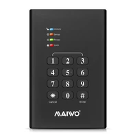 maiwo k2568kpa hdd ssd case 2 5 inch sata iii to usb 3 0 encrypted hard drive enclosure with password lock external hdd ssd box