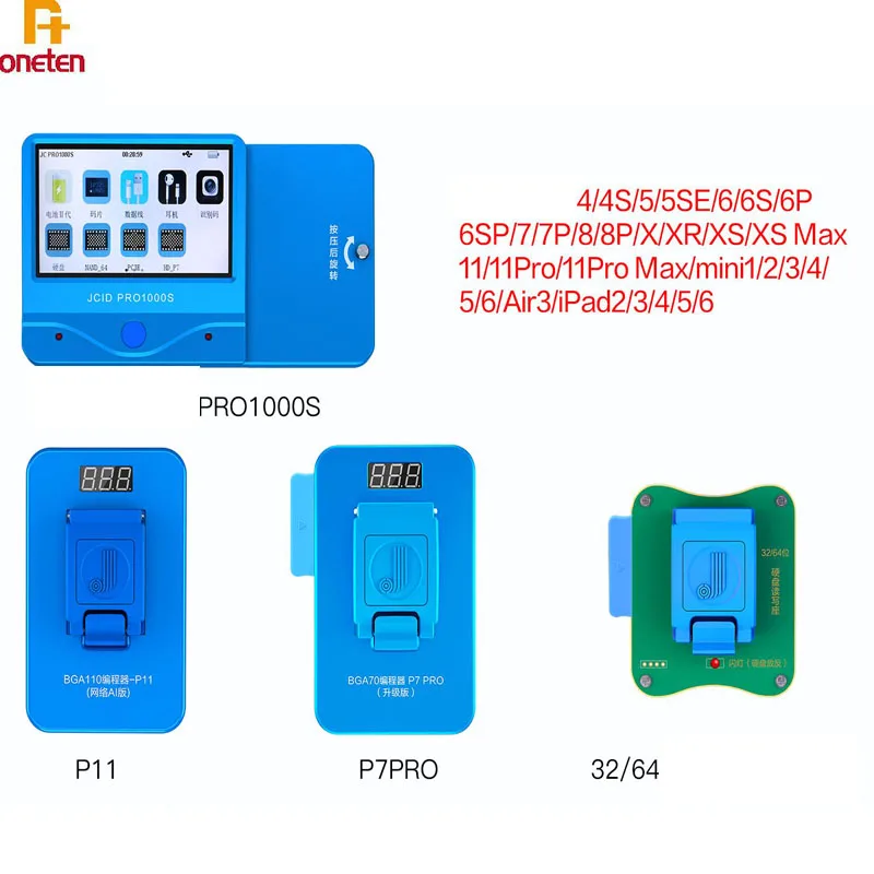 JC Nand Программист для iphone 11 11pro Xsmax 8G 8P 7G 7P 6G 6SP 5S IPAD6 7 Жесткий диск чтения данных P7PRO P11