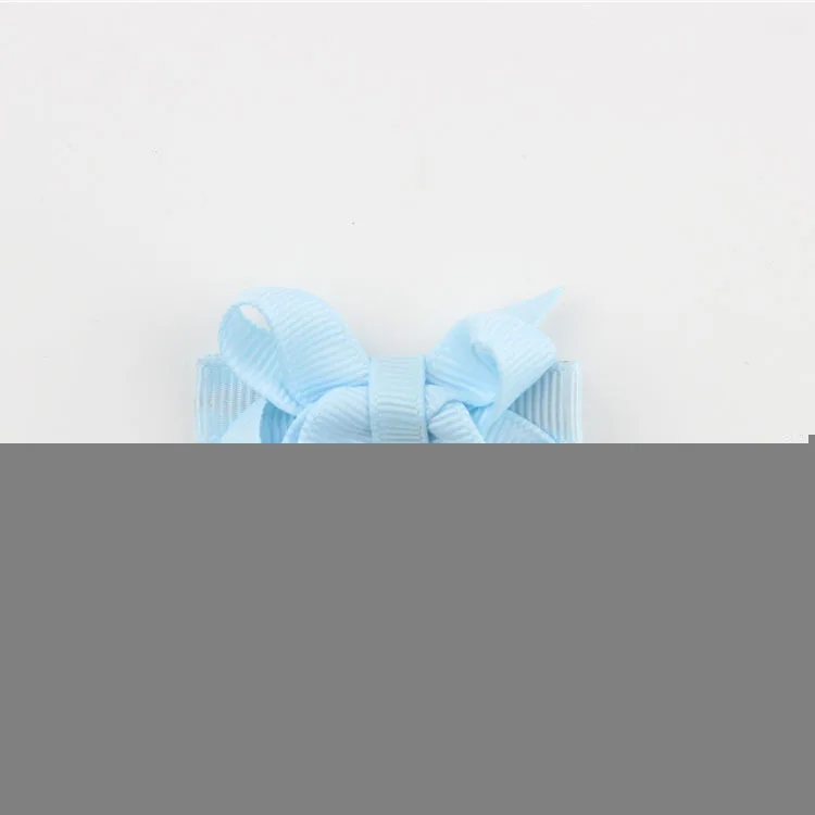 1 шт. детское платье банты, заколки для волос Grosgrain ленты заколки для волос аксессуары для волос 1801ZYAA1724 - Цвет: a10 Sky Blue