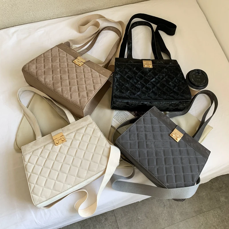 

2021 Winter Pu Leather Bag Female Small Shoulder Bag High Quality Handbags Luxury Totes Travel Hand Bag Lady Crossbody Bag