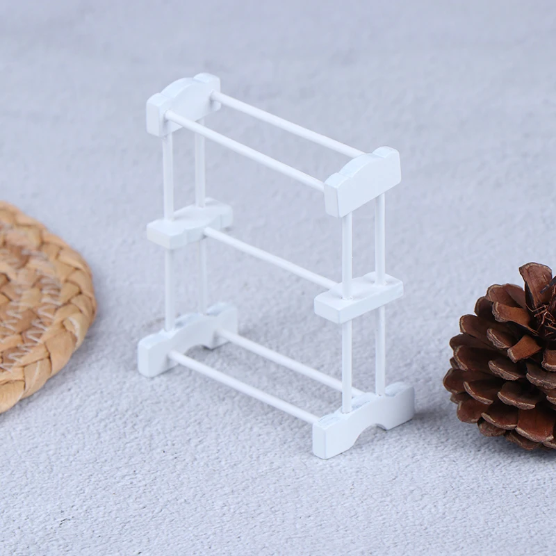 1:12 миниатюрная мебель для кукольного дома белая вешалка полотенец ванной