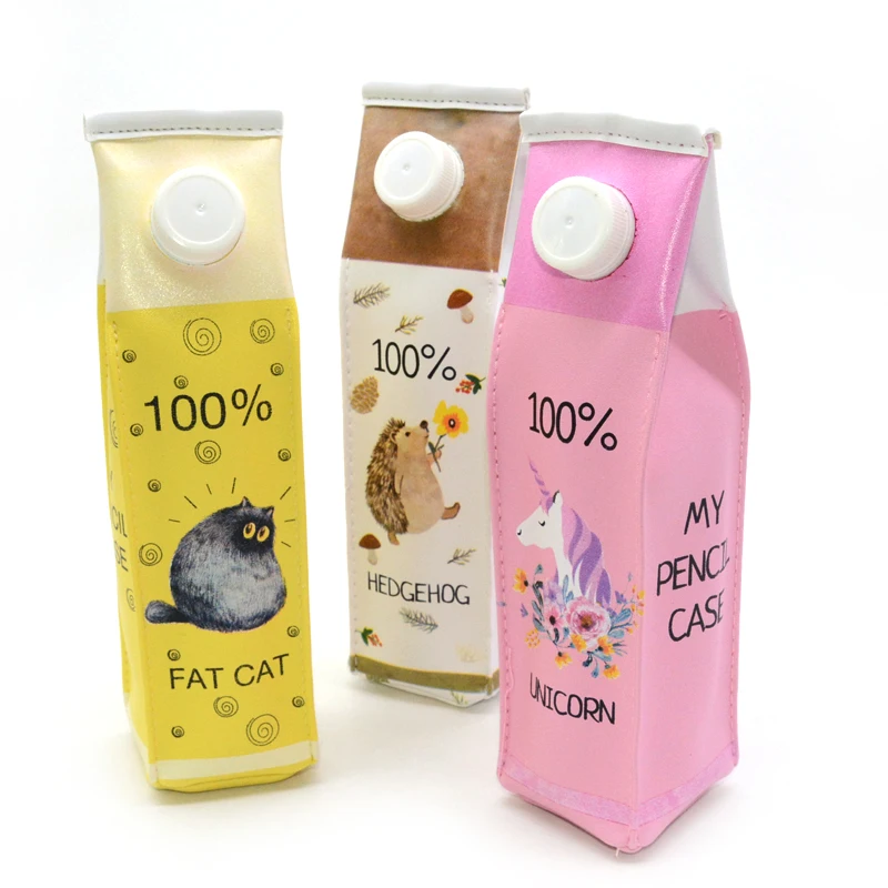 

milk pencil case estojo material escolar estuche kalemlik estuches unicorn kalemlik pencilcase trousse scolaire stylo cat