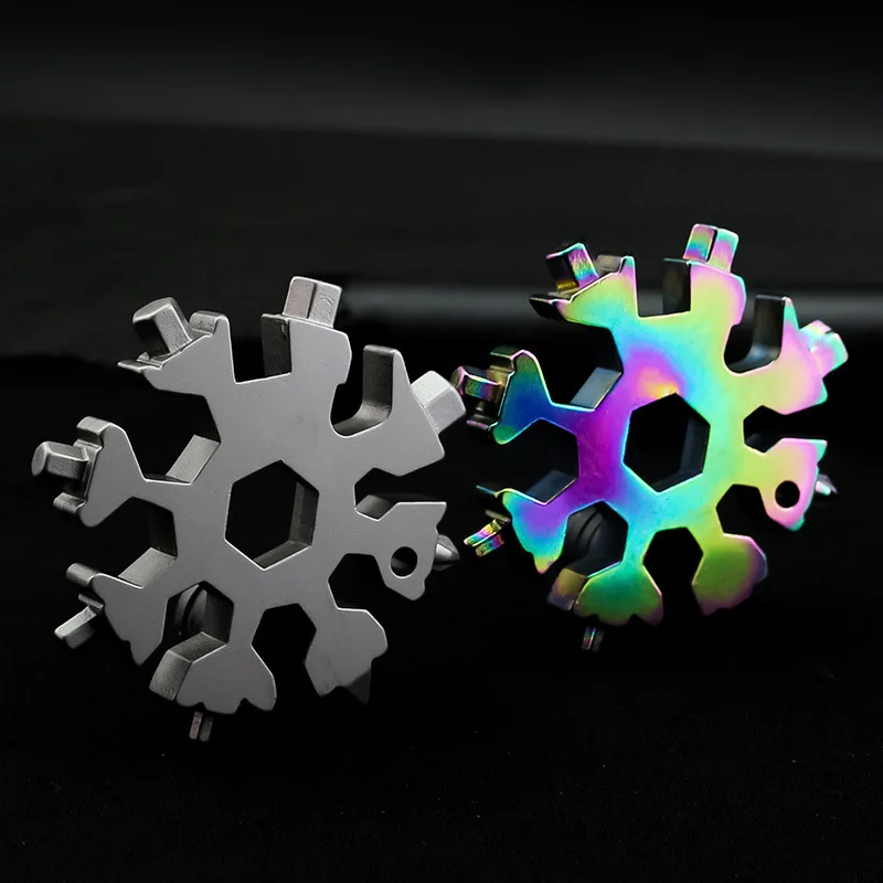 Многофункциональный сабельный инструмент 18 в одном Снежинка все стальная мини