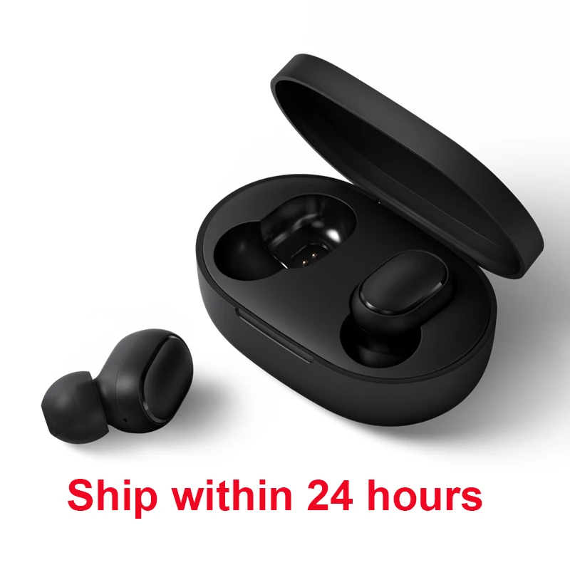 ship in 24 hours Xiaomi Redmi Airdots TWS Bluetooth стерео наушники с басами BT 5,0 Eeadphones с микрофоном, наушники с поддержкой AI - Цвет: ship in 24 hours