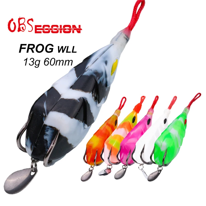 Topwater Soft Frog Rubber Lures Crank Baits Snake Head Bass Carp Pike Fishing Bait Soft Ray Frog Artificial Soft Bait SharpHooks