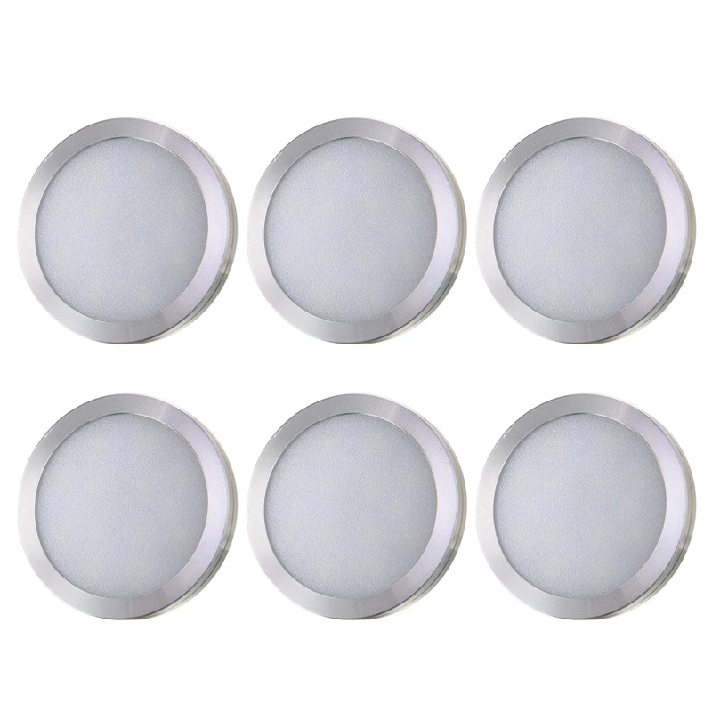 6pcs/set 12V LED Spot Interior Light Controller For Van Caravan Auto 6000K 240LM With Remote Control Accessories Parts - купить по