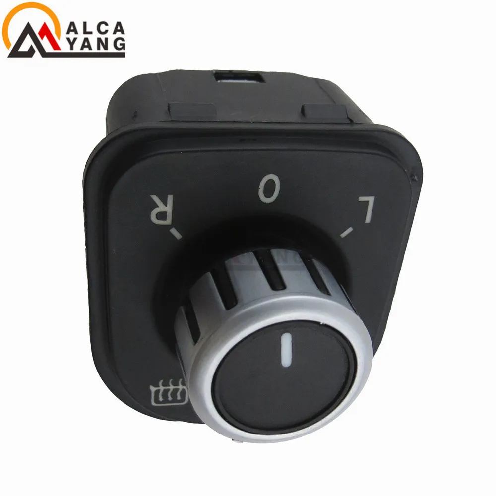 New Chrome Power Side Mirror Adjust Switch Knob Fit Jetta MK5 Golf MK6 Rabbit Eos Passat B6 3C Tiguan 1K0 959 565 5ND959565B | Автомобили