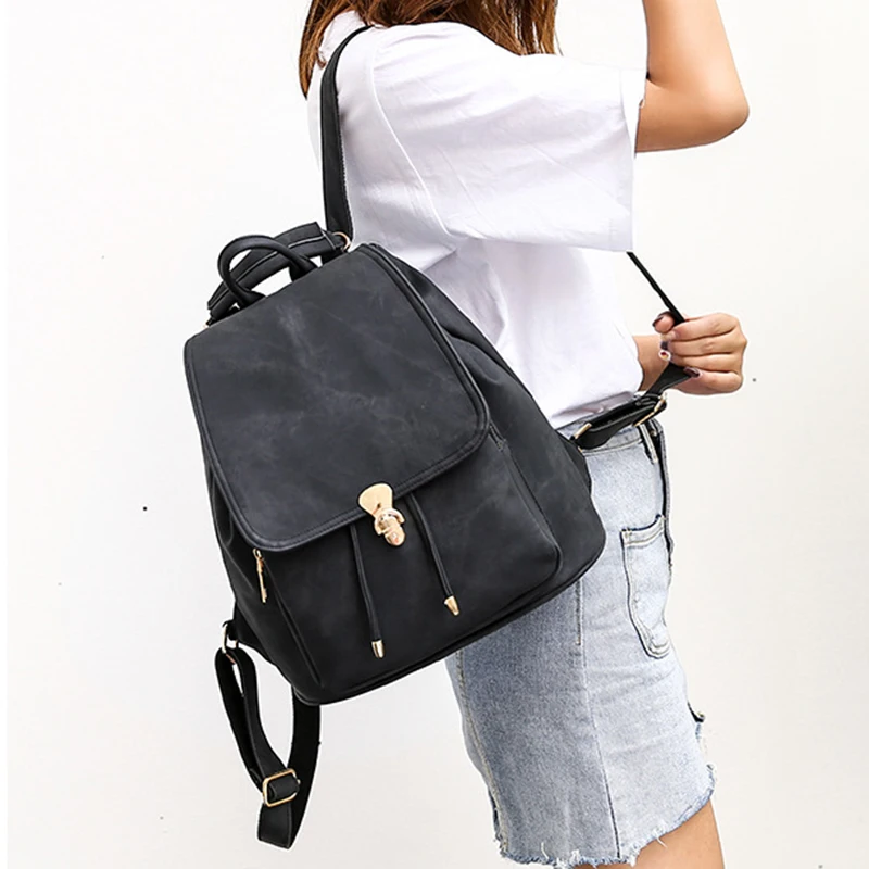 

VICUNA POLO Large Capacity Womens Backpack Set With Clutch Wallet Fashion Leather Ladies Backpack Bag rucksack mochila