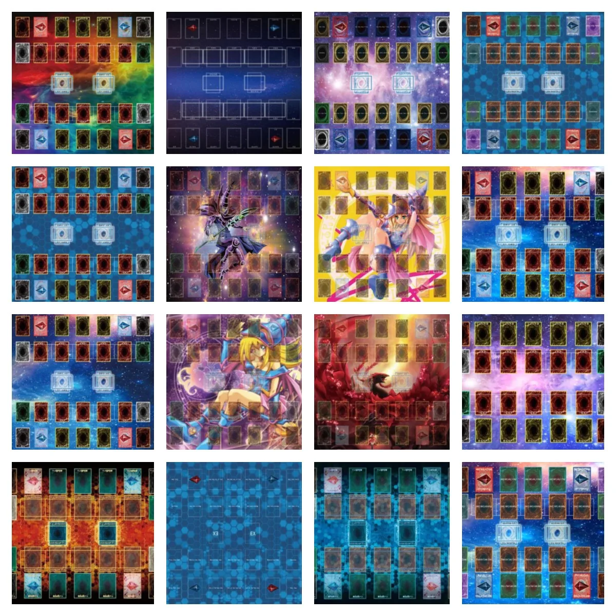 Yu Gi Oh-alfombra de juego de goma de espuma para beb&eacute;, tapete de juego de color Negro, Rosa, drag&oacute;n, mago oscuro, estilo de chica-1