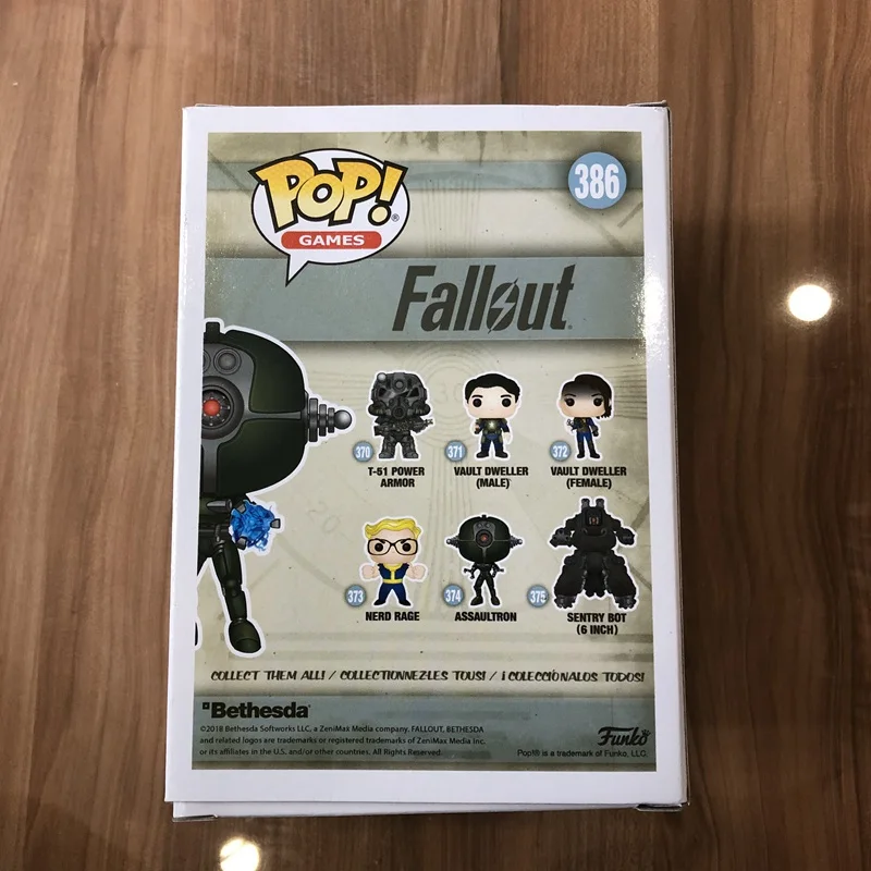 Эксклюзивный светится в темноте Funko pop Fallout-Assaultron Виниловая фигурка Коллекционная модель игрушки с оригинальной коробкой