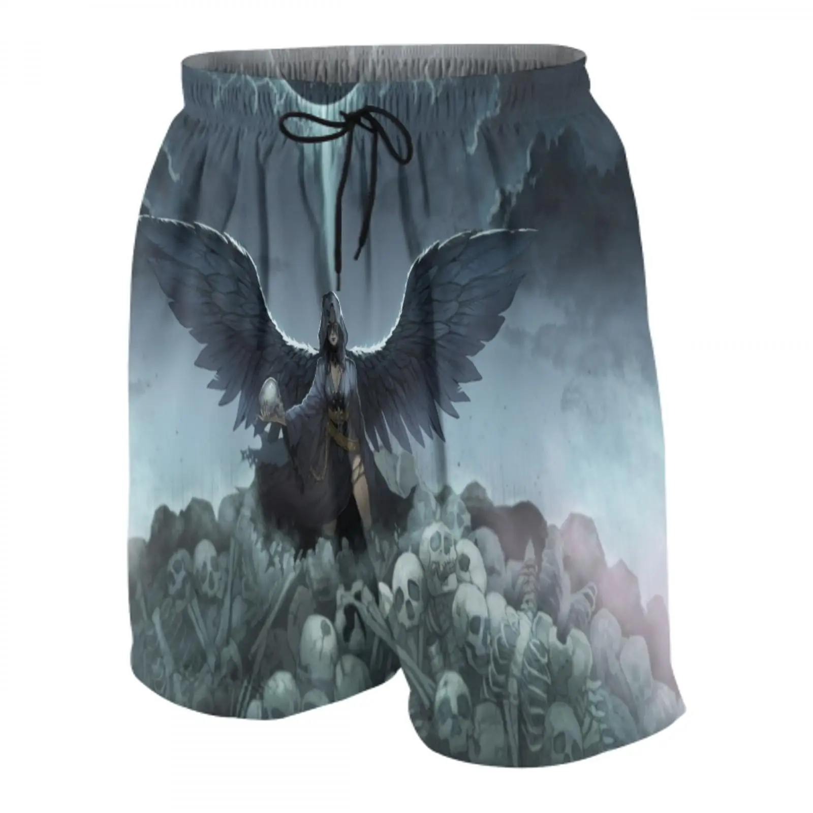 

3D printing angel Sports beach shorts fashion boys/girls Sports panties angel face mask kids vocation panties