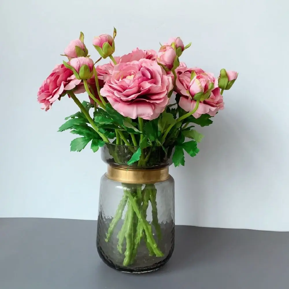 

Accessories Fake Flowers Table Decor Wedding Banquet Simulation Camellia Bouquet Artificial Flowers Party Decoration