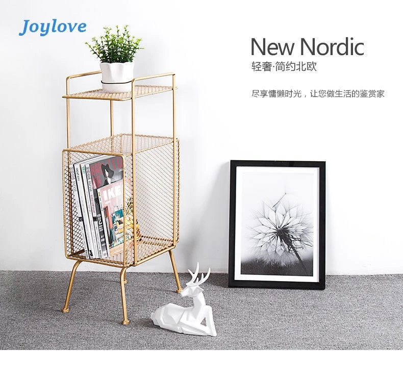 JOYLOVE Скандинавская напольная стойка для хранения журналов креативная гостиной