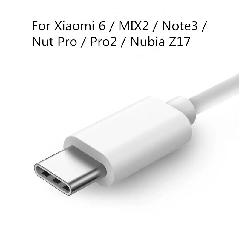 Адаптер для наушников BAAQII Type c от до 3 5 мм аудиокабель Xiaomi 6 MIX2 Note3 Nut Pro Pro2 Nubia Z17 Z17s